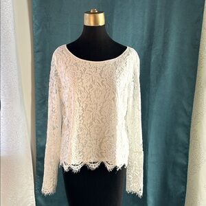 Zac & Rachel Elegant White Lace Blouse